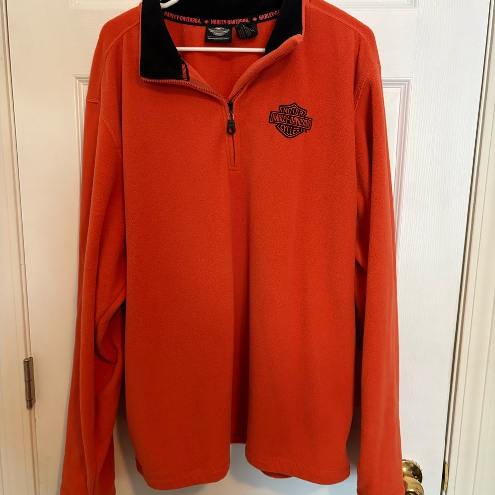 Harley-Davidson Vibrant Orange Fleece with Logo